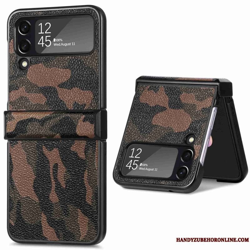Cover Samsung Galaxy Z Flip 4 Flip Cover Militær Camouflage