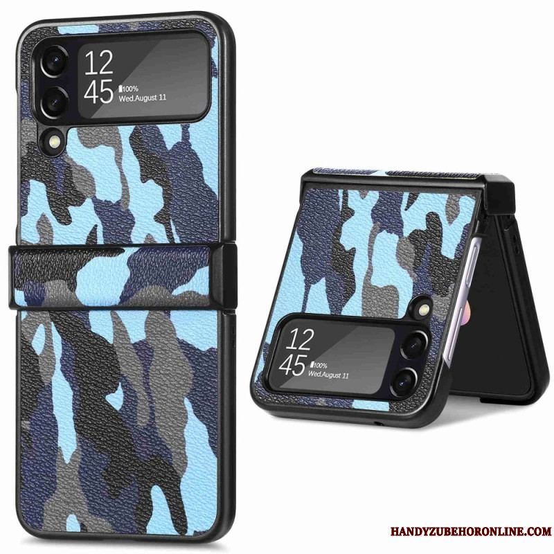 Cover Samsung Galaxy Z Flip 4 Flip Cover Militær Camouflage
