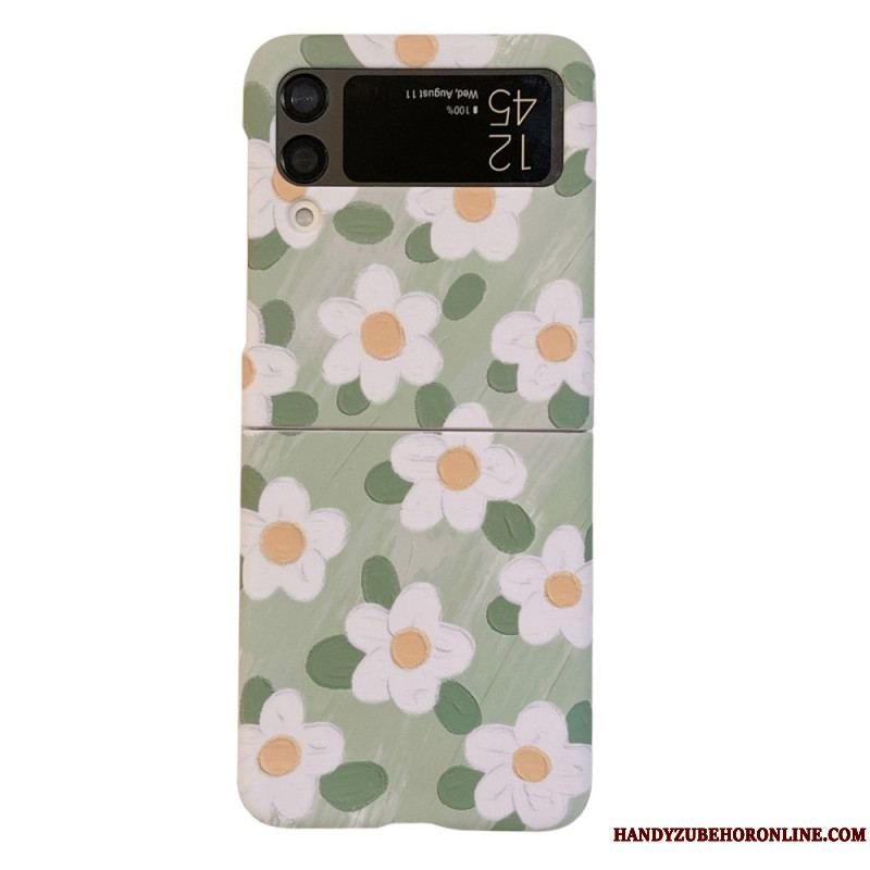 Cover Samsung Galaxy Z Flip 4 Flip Cover Smukke Blomster