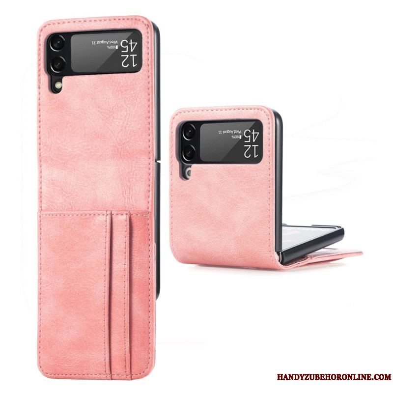 Cover Samsung Galaxy Z Flip 4 Flip Cover Stil Læder Kortholder