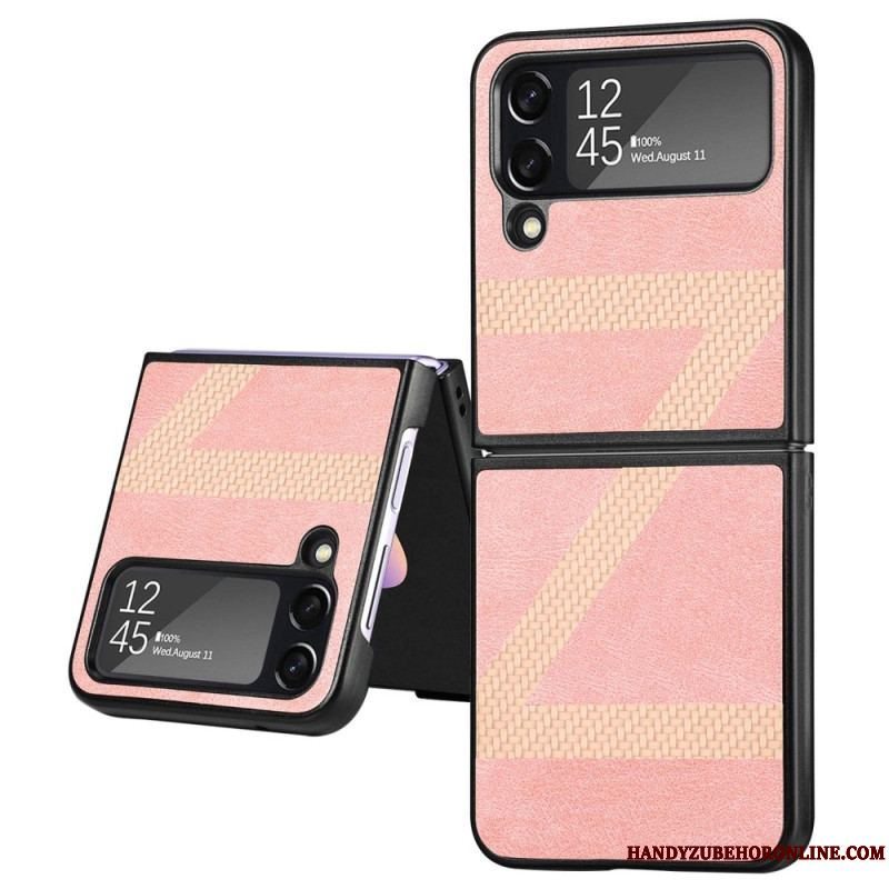 Cover Samsung Galaxy Z Flip 4 Flip Cover Stil Læder Z Design