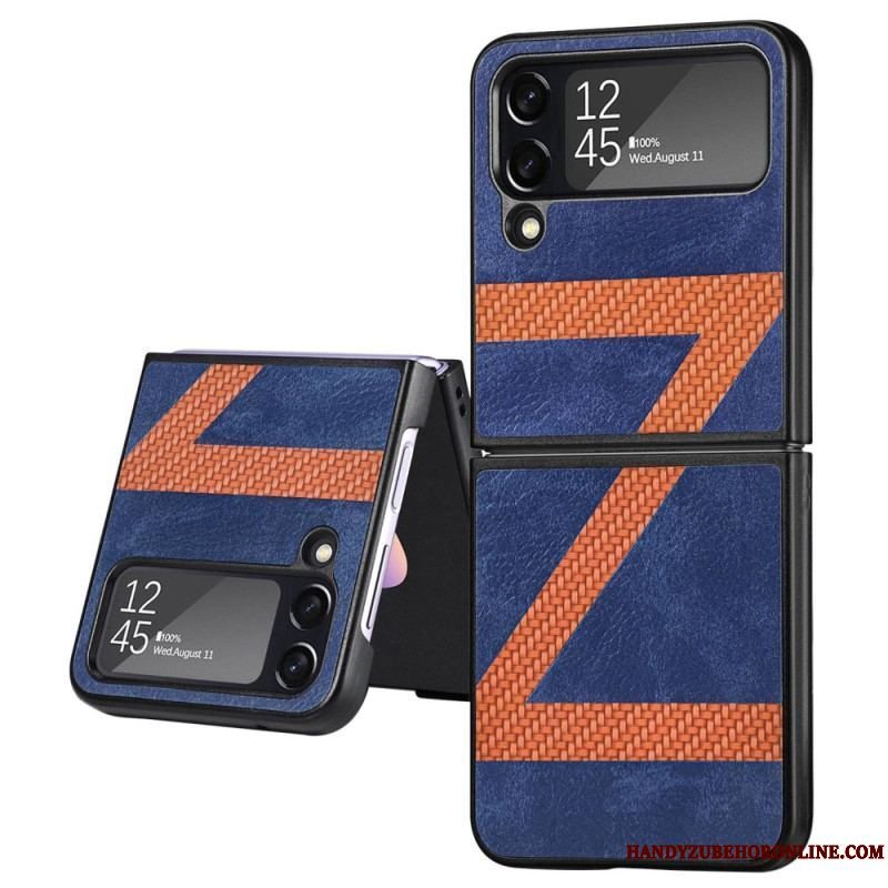 Cover Samsung Galaxy Z Flip 4 Flip Cover Stil Læder Z Design