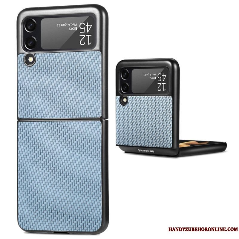 Cover Samsung Galaxy Z Flip 4 Flip Cover Tekstureret Kulfiber