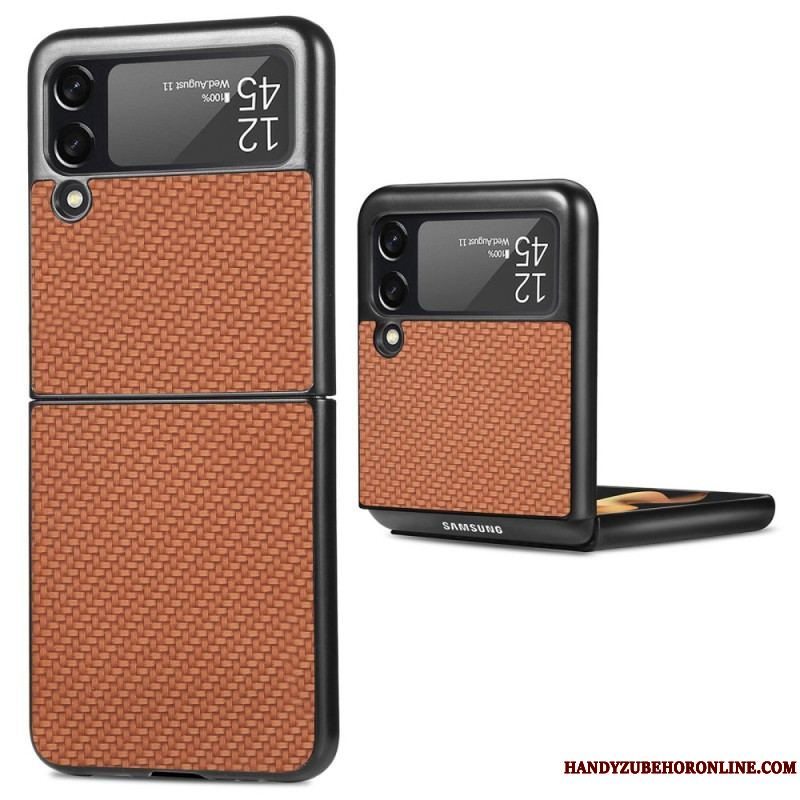 Cover Samsung Galaxy Z Flip 4 Flip Cover Tekstureret Kulfiber