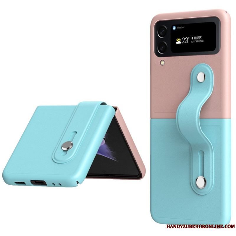 Cover Samsung Galaxy Z Flip 4 Flip Cover Tofarvet Rem