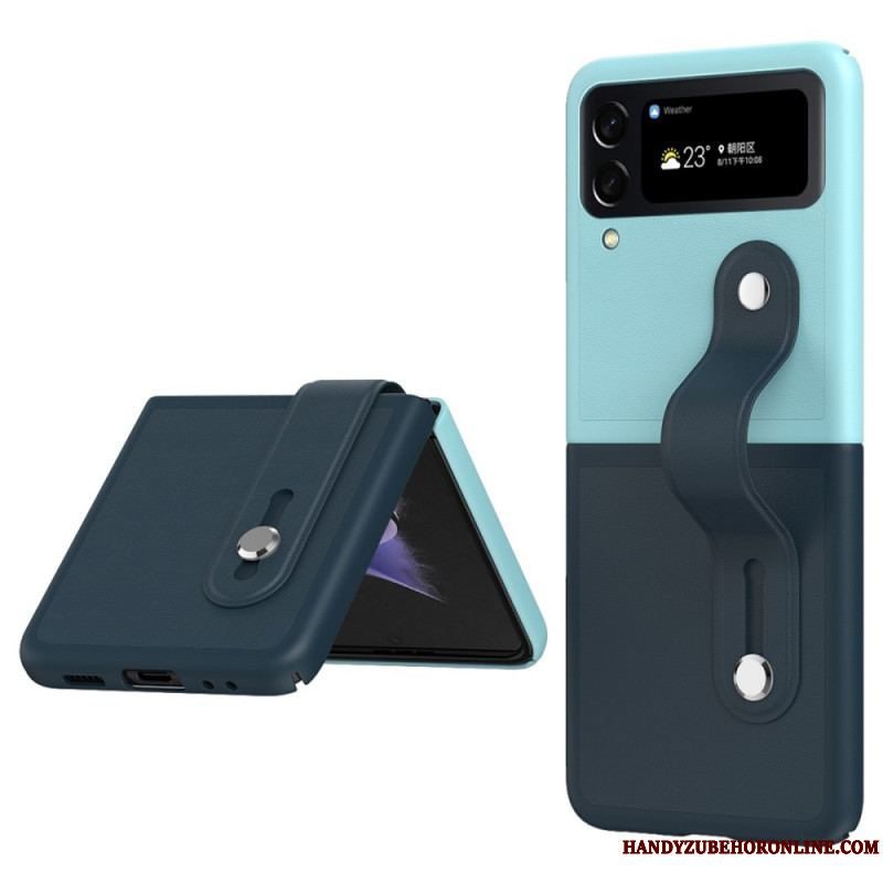 Cover Samsung Galaxy Z Flip 4 Flip Cover Tofarvet Rem