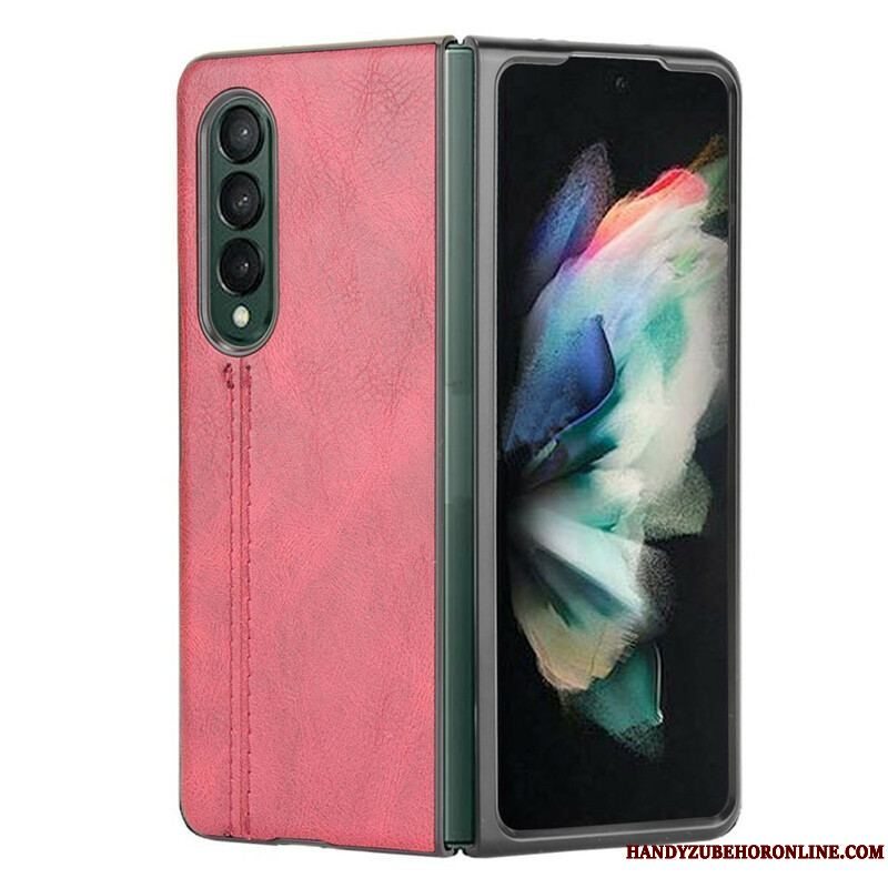 Cover Samsung Galaxy Z Fold 3 5G Couture Lædereffekt