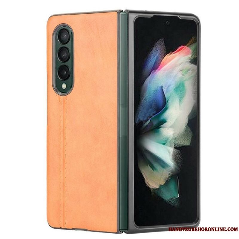 Cover Samsung Galaxy Z Fold 3 5G Couture Lædereffekt