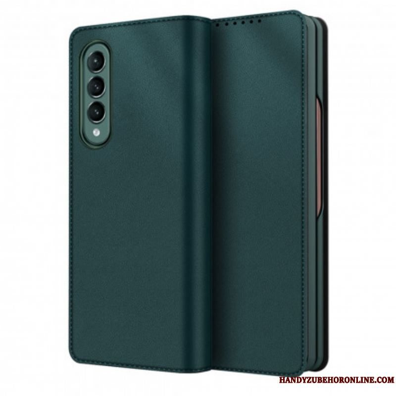 Cover Samsung Galaxy Z Fold 3 5G Flip Cover Skin-touch Split Læder