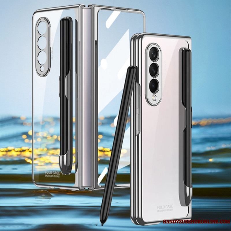 Cover Samsung Galaxy Z Fold 3 5G Gennemsigtig Med Gkk Stylus Holder