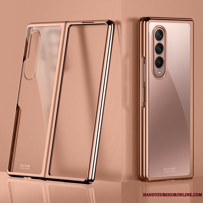 Cover Samsung Galaxy Z Fold 3 5G Gennemsigtige Metalliske Kanter