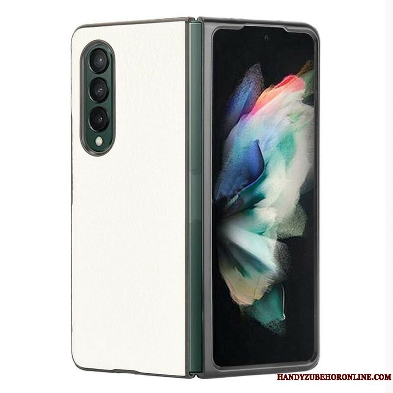 Cover Samsung Galaxy Z Fold 3 5G Imiteret Krokodille Læder