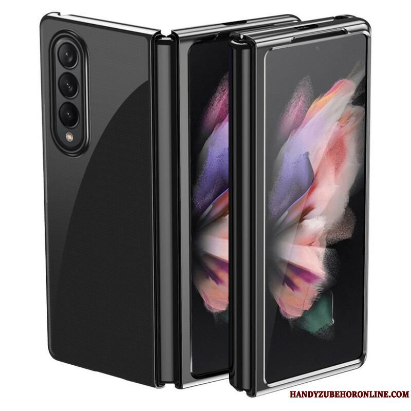 Cover Samsung Galaxy Z Fold 3 5G Kanter I Transparent Metalstil