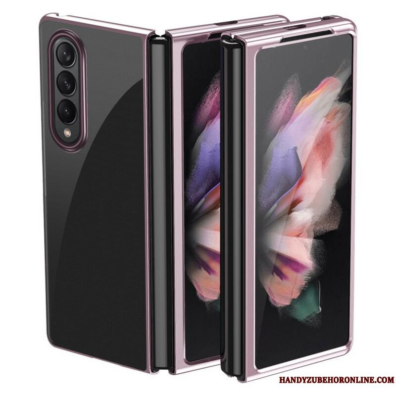 Cover Samsung Galaxy Z Fold 3 5G Kanter I Transparent Metalstil