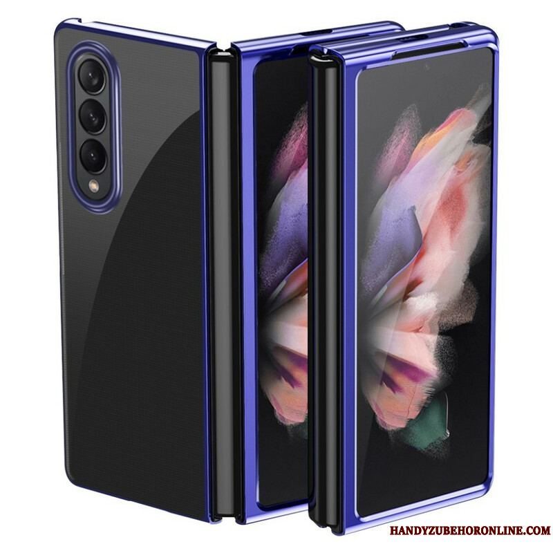 Cover Samsung Galaxy Z Fold 3 5G Kanter I Transparent Metalstil