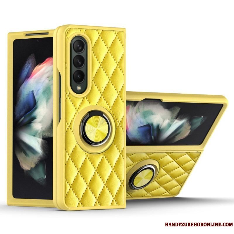 Cover Samsung Galaxy Z Fold 3 5G Polstret Med Ring-support