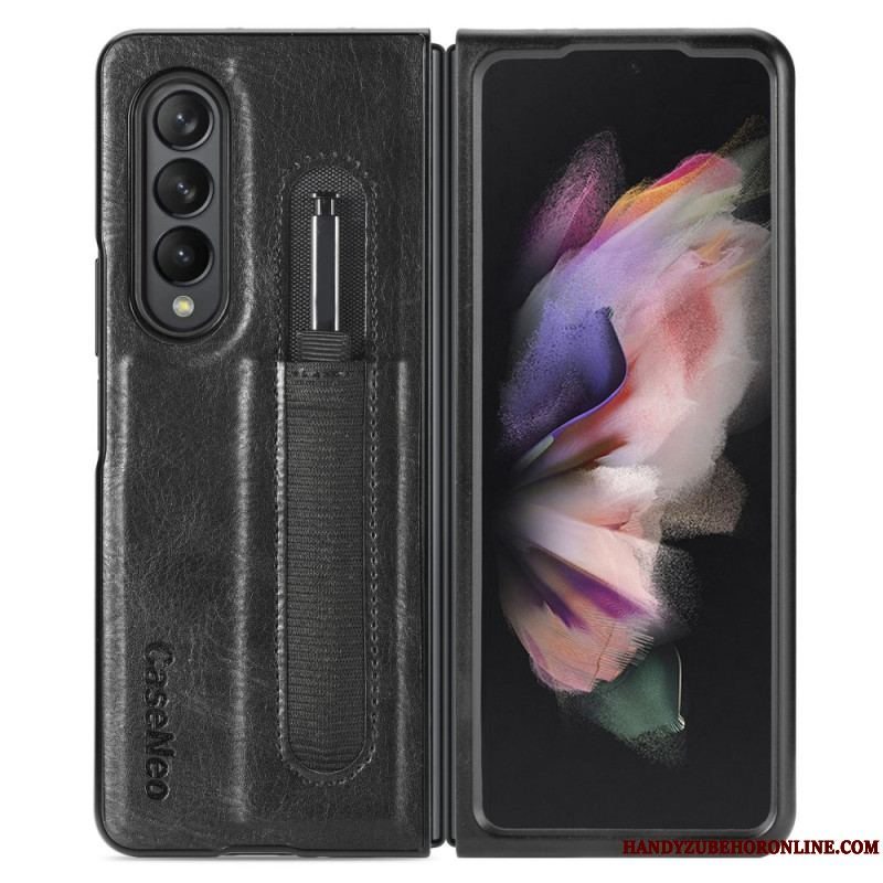 Cover Samsung Galaxy Z Fold 3 5G Style Læder Stylus Holder Caseneo