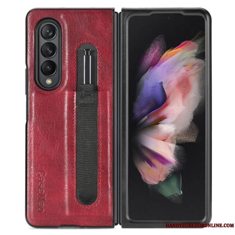 Cover Samsung Galaxy Z Fold 3 5G Style Læder Stylus Holder Caseneo