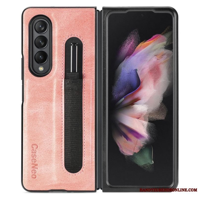 Cover Samsung Galaxy Z Fold 3 5G Style Læder Stylus Holder Caseneo