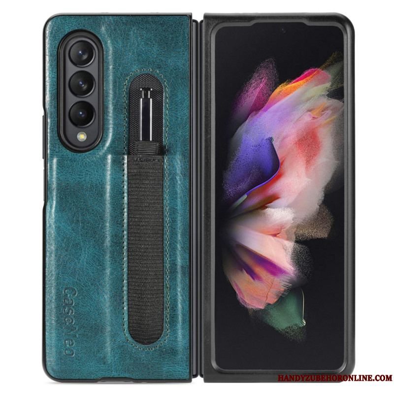 Cover Samsung Galaxy Z Fold 3 5G Style Læder Stylus Holder Caseneo