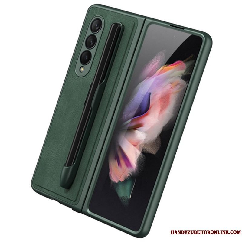 Cover Samsung Galaxy Z Fold 3 5G Stylusholder I Lædereffekt Gkk