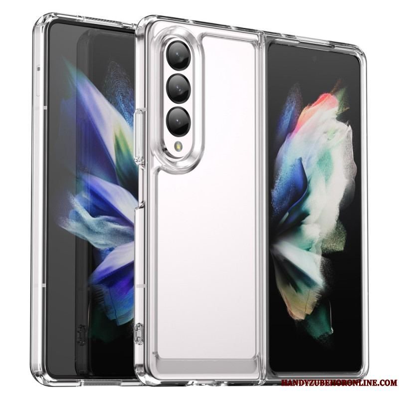 Cover Samsung Galaxy Z Fold 4 Gennemsigtige Farvede Kanter