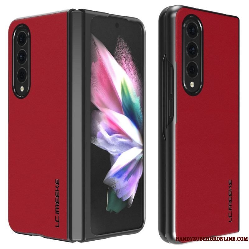 Cover Samsung Galaxy Z Fold 4 Lc. Imeeke Blødt Imiteret Læder