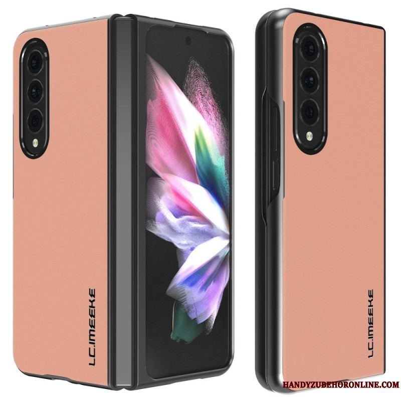 Cover Samsung Galaxy Z Fold 4 Lc. Imeeke Blødt Imiteret Læder