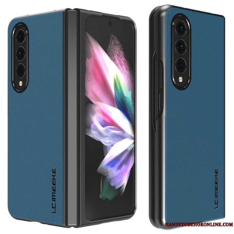 Cover Samsung Galaxy Z Fold 4 Lc. Imeeke Blødt Imiteret Læder