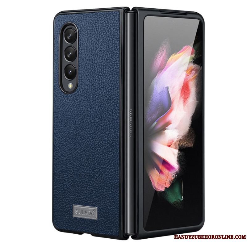 Cover Samsung Galaxy Z Fold 4 Sulada Litchi Imiteret Læder