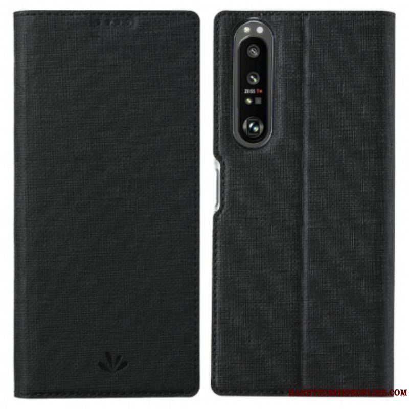 Cover Sony Xperia 1 III Flip Cover Tekstureret Vili Dmx