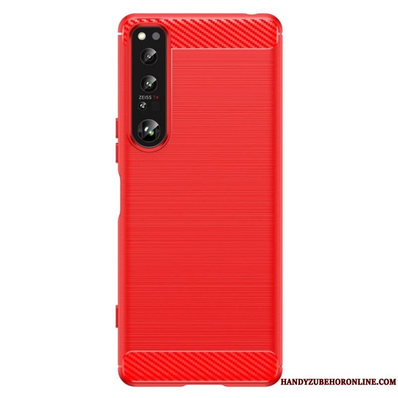 Cover Sony Xperia 1 IV Børstet Kulfiber