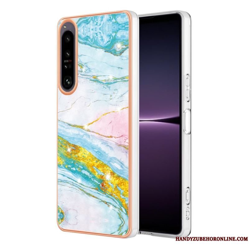 Cover Sony Xperia 1 IV Farvet Marmor