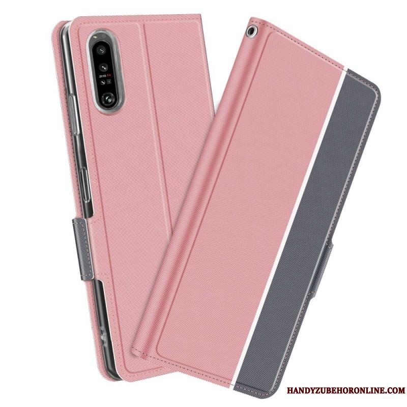 Cover Sony Xperia 1 IV Flip Cover Bicolor Baiyu