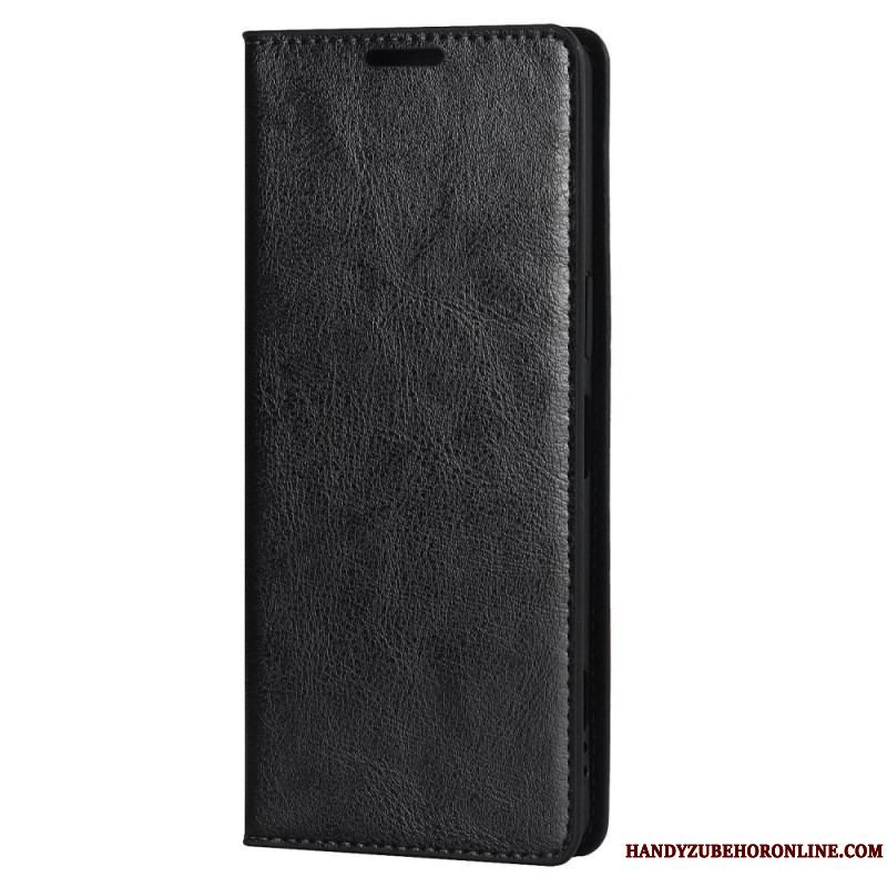 Cover Sony Xperia 1 IV Flip Cover Ægte Læder