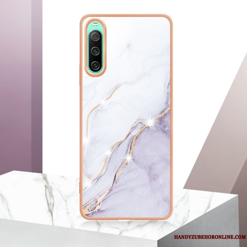 Cover Sony Xperia 10 IV Farvet Marmor