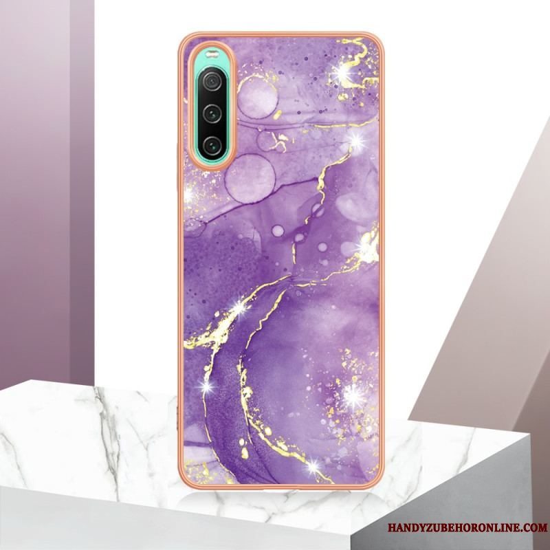 Cover Sony Xperia 10 IV Farvet Marmor