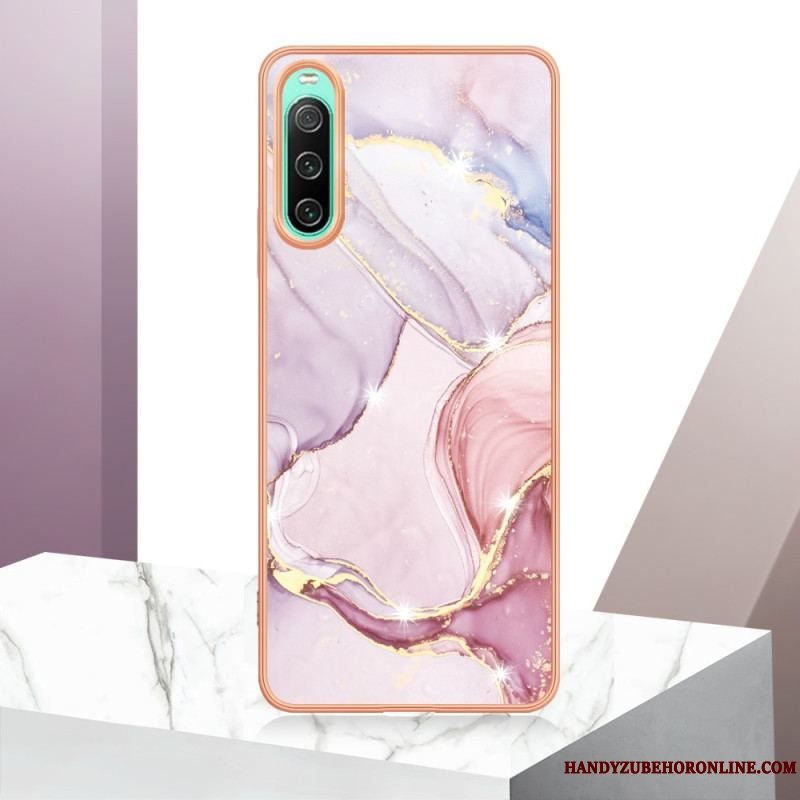 Cover Sony Xperia 10 IV Farvet Marmor