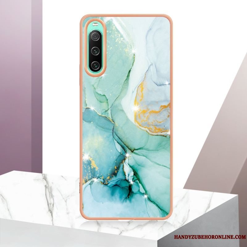 Cover Sony Xperia 10 IV Farvet Marmor