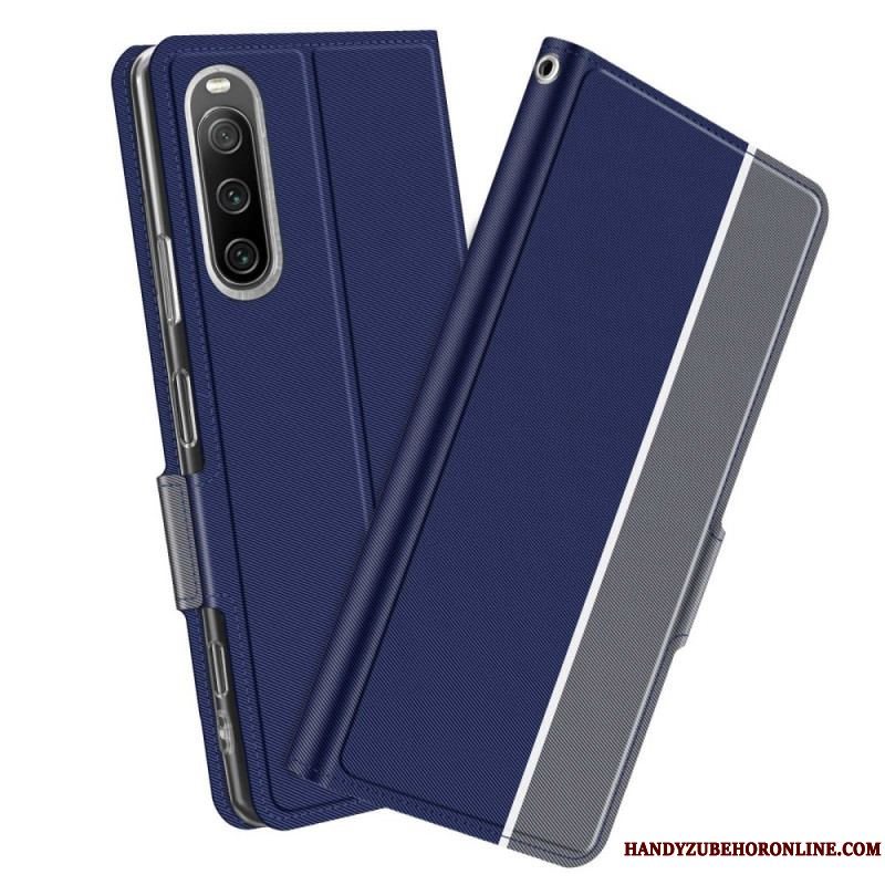 Cover Sony Xperia 10 IV Flip Cover Bicolor Baiyu