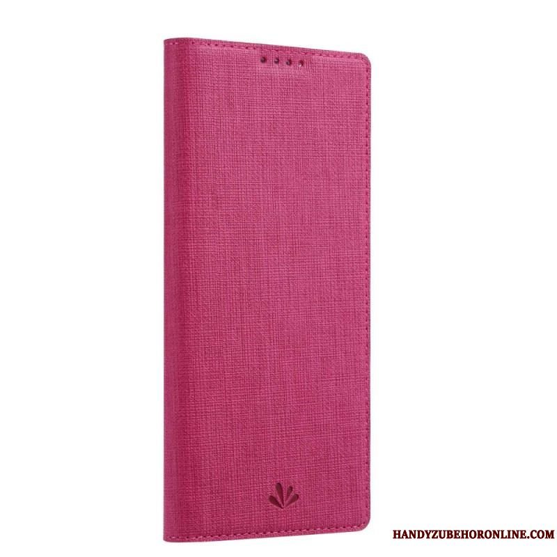 Cover Sony Xperia 10 IV Flip Cover Vili Stoftekstur