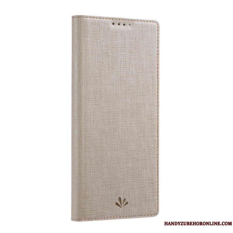 Cover Sony Xperia 10 IV Flip Cover Vili Stoftekstur