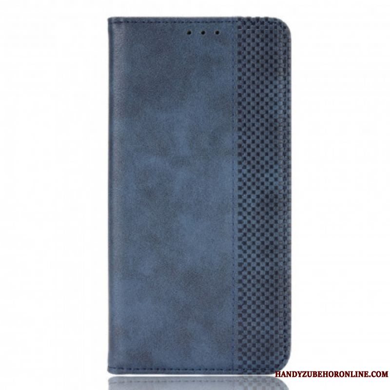 Cover Sony Xperia 5 III Flip Cover Stiliseret Vintage Lædereffekt