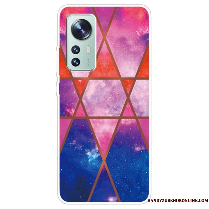 Cover Xiaomi 12 / 12X Decline Geometrisk Marmor