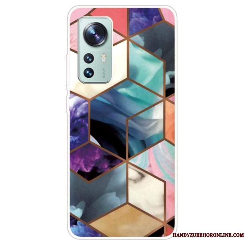 Cover Xiaomi 12 / 12X Decline Geometrisk Marmor