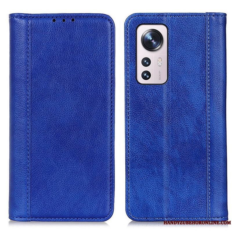 Cover Xiaomi 12 / 12X Flip Cover Farvet Version Split Læder