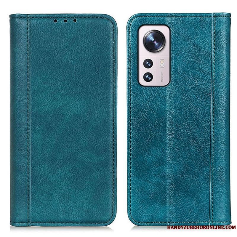 Cover Xiaomi 12 / 12X Flip Cover Farvet Version Split Læder