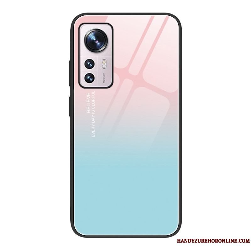 Cover Xiaomi 12 / 12X Gradient Hærdet Glas