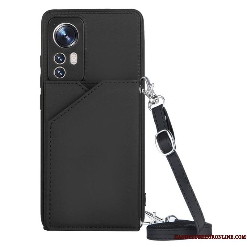 Cover Xiaomi 12 / 12X Kortholder Og Skulderrem