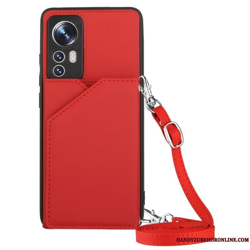 Cover Xiaomi 12 / 12X Kortholder Og Skulderrem